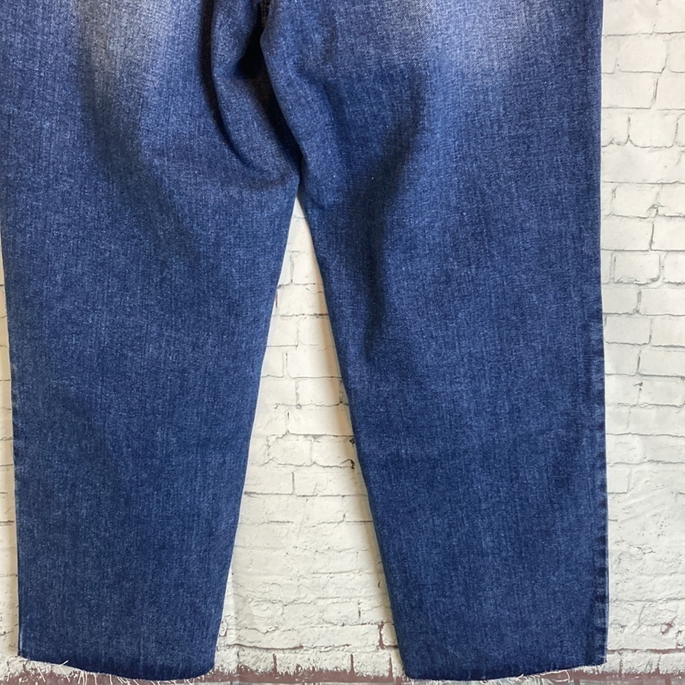 1822 DENIM Minna Distressed Straight Leg Jeans No Gap Waistband Baggy Loose NWT - Picture 12 of 16